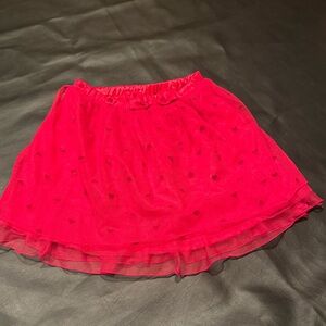 Gap toddler tulle skirt with heart design size 5T